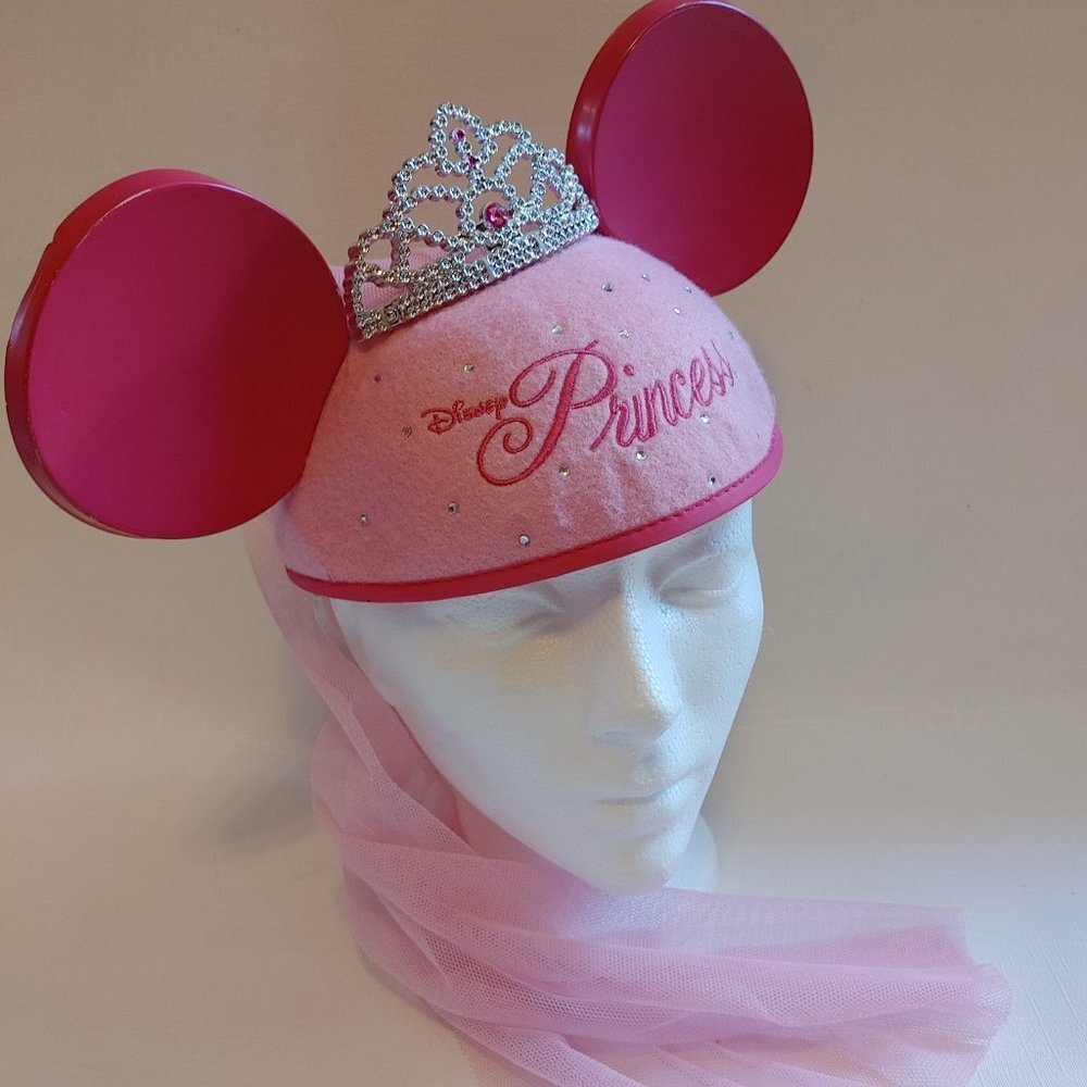 DISNEY Princess Mickey Ears with Veil ADULT SIZE